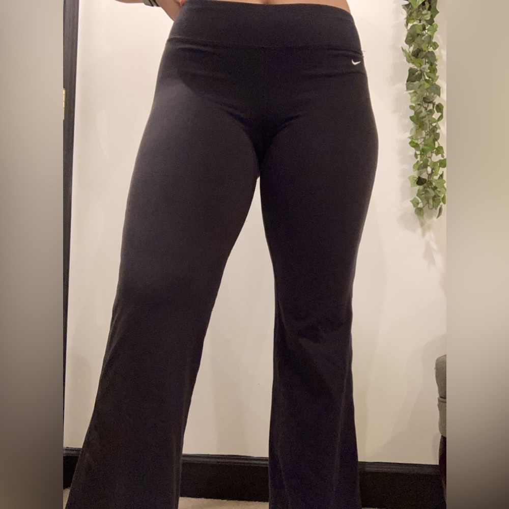 Flare black nike leggings